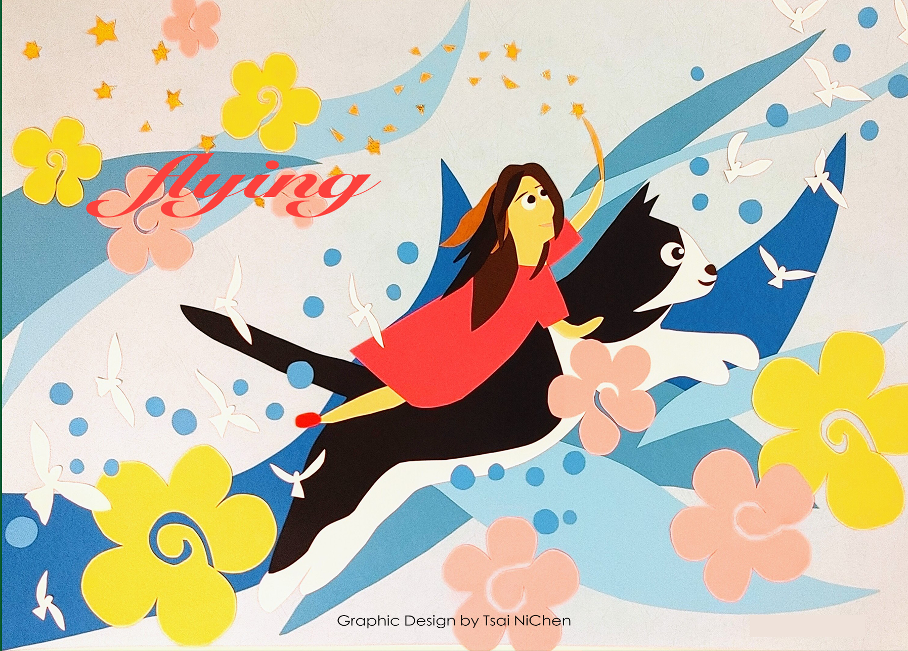 一起飛翔-藝術卡片-15x10