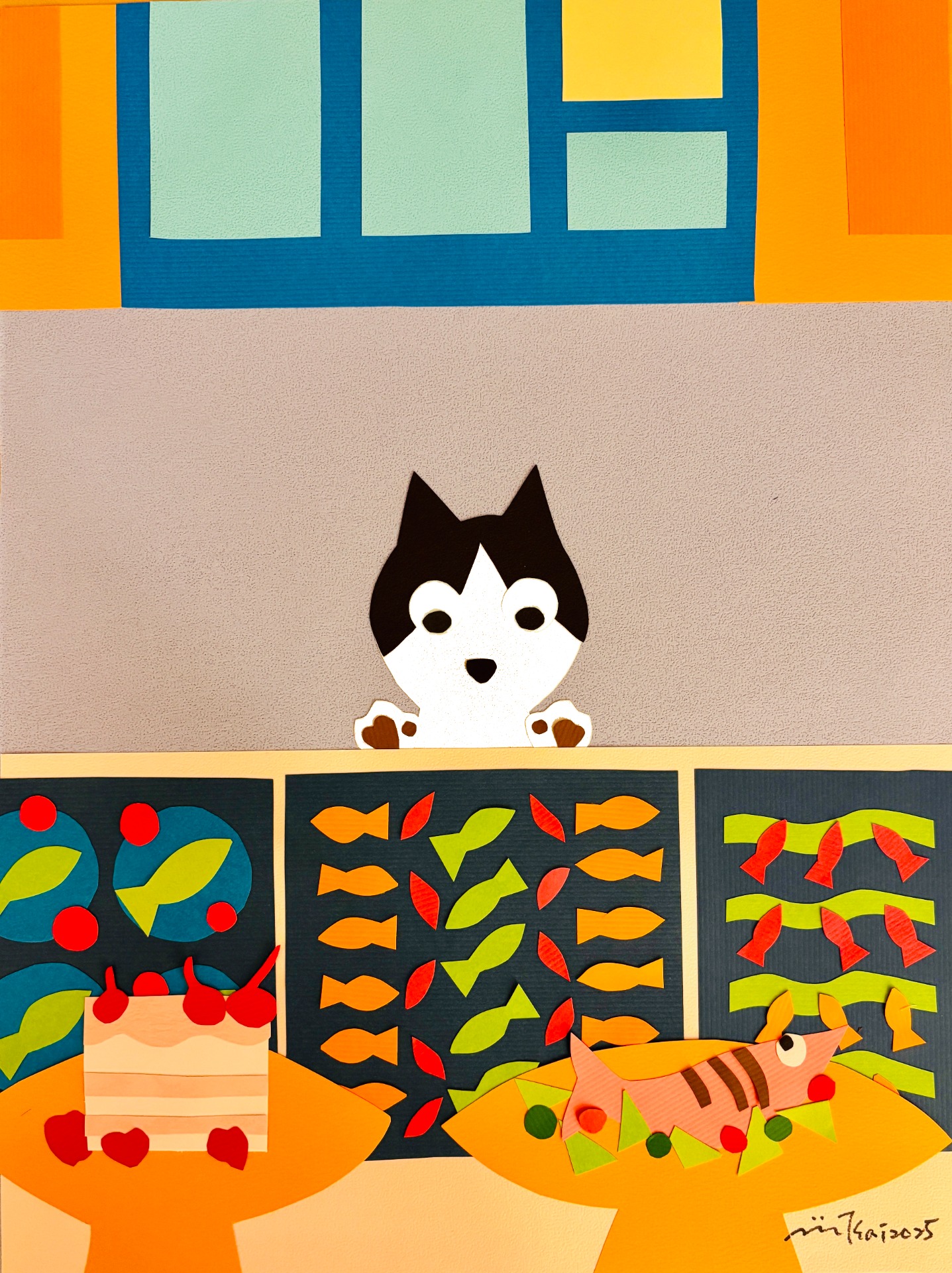 想家鄉味-剪畫藝術-30x40-2025