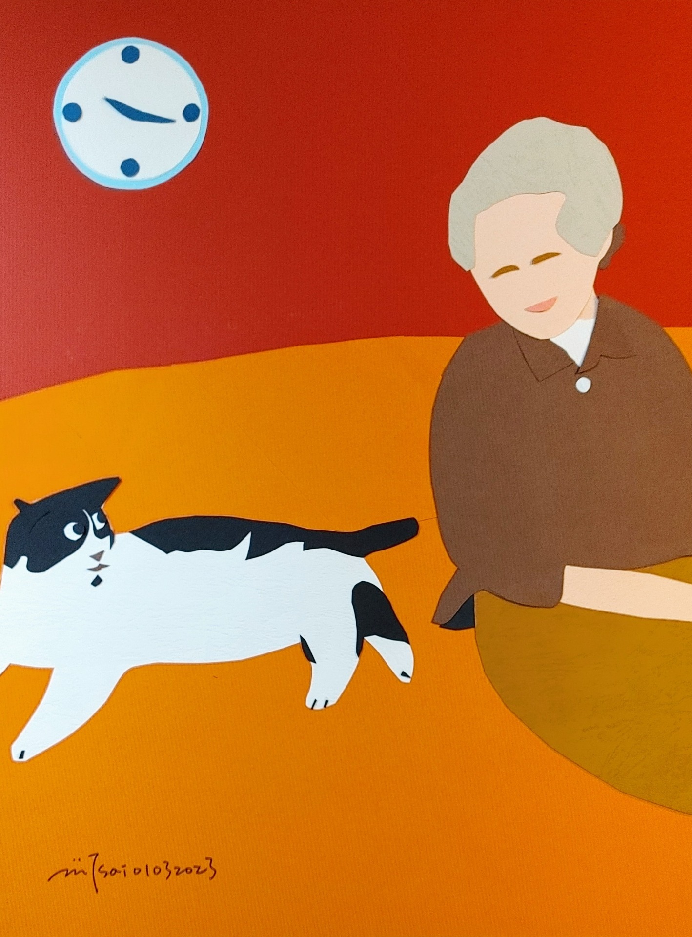 母親與貓-2023-20x30