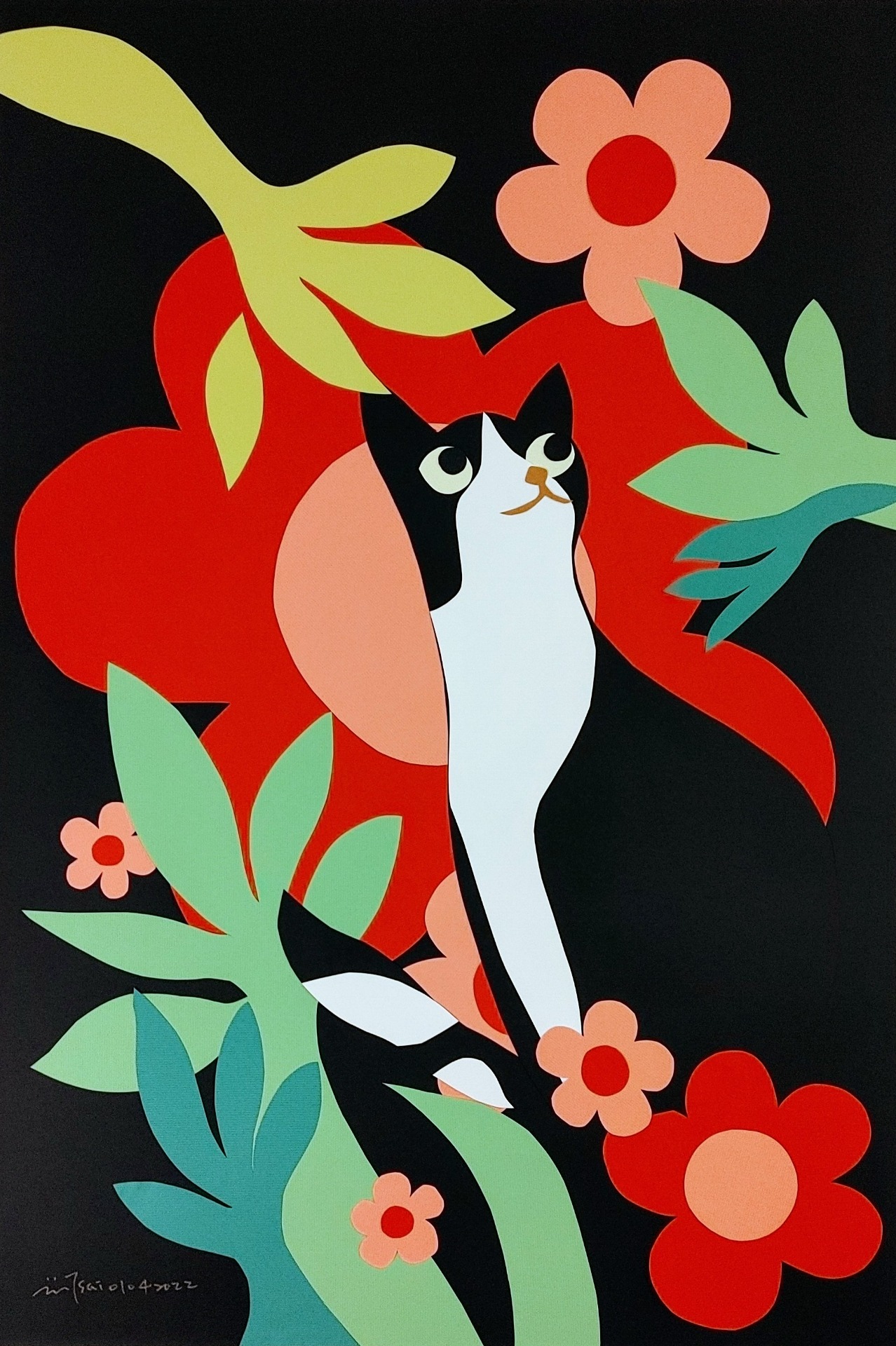 Cat Thinking 2026 60x90